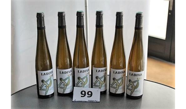 6 flessen à 50cl witte wijn, Ladiva Tokay, 2015